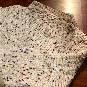 Confetti Chenille Boxy Crop Sweater